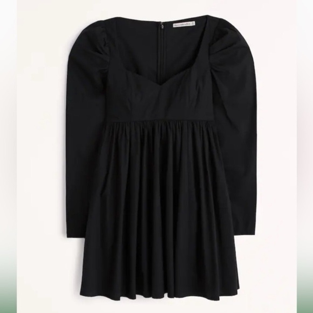 NWT // Abercrombie - Poplin Babydoll Mini Dress